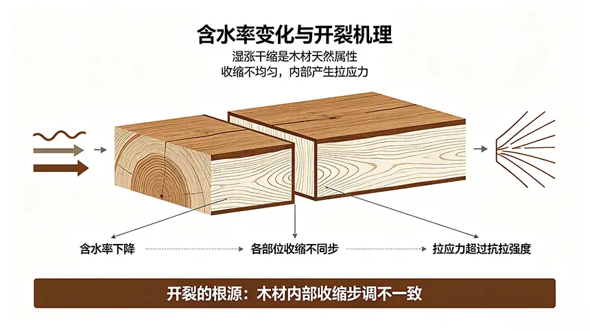 含水率变化与开裂机理 含水率变化与开裂机理